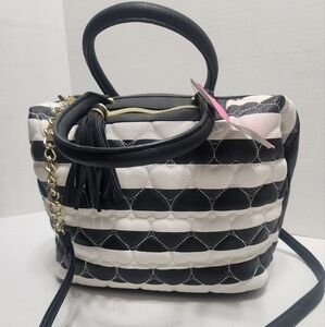 Betsy Johnson Marshmellow Stripe Purse!